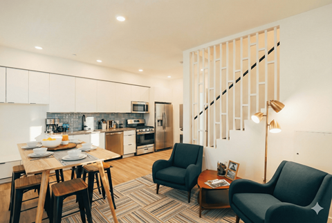Floor plan for studio, 1 bath, 185 sqft