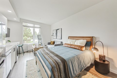 Floor plan for studio, 1 bath, 365 sqft