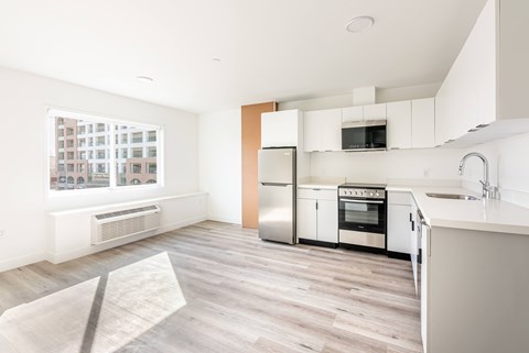 Floor plan for 1 bed, 1 bath, 464 sqft
