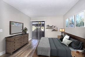 Laguna Niguel apartment for rent - Bedroom with sliding glass doors to balcony at Pointe Niguel, Laguna Niguel, 92677