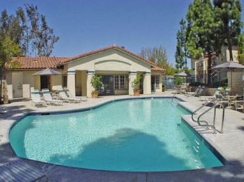 Pool side relaxing area