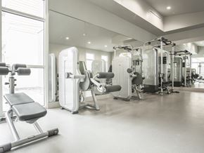 San Mateo apartment for rent - Fitness center at MODE, San Mateo, California