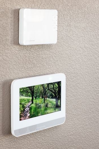 Smart home features - thermostat, garage door, and water heater