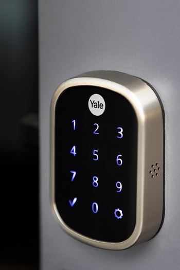 Keyless front door entry with smart locks