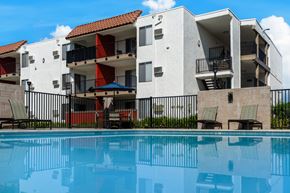 Pico Rivera apartment for rent - a large swimming pool infront of California Villages Pico Rivera