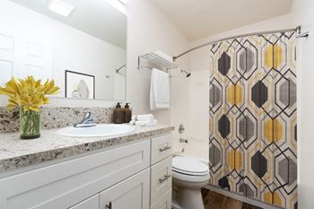 Spa-style bathrooms