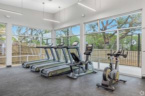San Marcos apartment for rent - A gym with treadmills and exercise bikes.