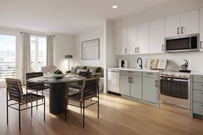 South San Francisco apartment for rent - Rendering of kitchen and dining area