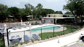 Resort-style swimming pool
