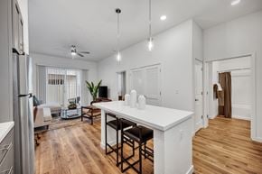 Roseville townhouse for rent - Kitchen with a Wooden Floors at Estia Roseville Apartments, Roseville, 95747