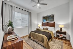 Roseville townhouse for rent - Bedroom with a Ceiling Fan at Estia Roseville Apartments, Roseville, California