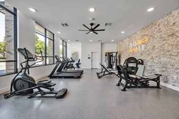 24-Hour spacious fitness center with euclid views