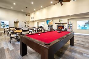Pasadena apartment for rent - Clubhouse with billiards table at FountainGlen Pasadena