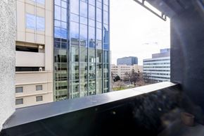 Sacramento apartment for rent - a view of the city from a balcony