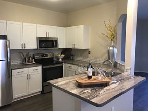 Greenwood Village apartment for rent - Kitchen with stainl at Bridgwater, Greenwood Village, CO