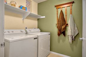 Playa Vista apartment for rent - a white washer and dryer in a green room