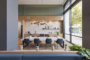 Sunnyvale apartment for rent - loft house clubroom with large dining space and window