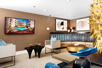 Decorated lounge area