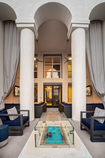 Firepit and lounge seating