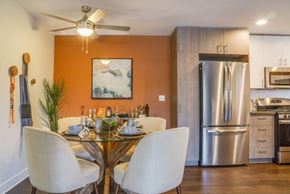 Norwalk apartment for rent - Dining And Kitchen at Solterra At Civic Center, Norwalk, 90650-8308  
