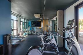 San Francisco apartment for rent - A gym with treadmills and exercise equipment.