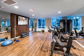 Modern fitness center