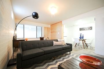 Scottsdale apartment for rent - a living room with a couch and a table
