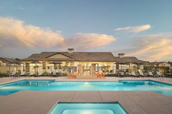 Hot tub and pool