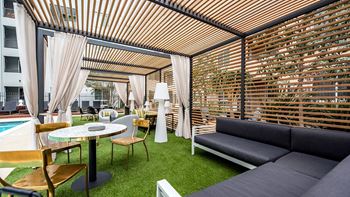 Poolside cabana