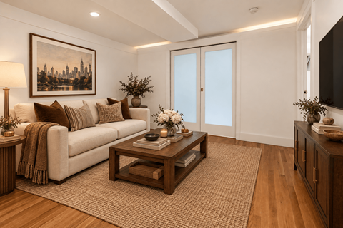 Floor plan for 2 beds, 1 bath, 600 sqft