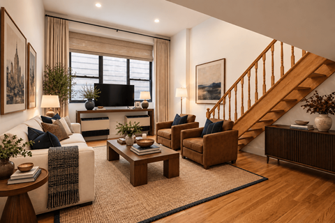 Floor plan for 3 beds, 2 baths, 850 sqft