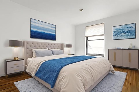 Floor plan for 2 beds, 1 bath