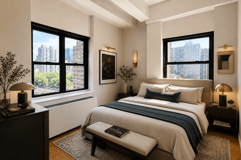 Floor plan for 1 bed, 1 bath, 495 sqft