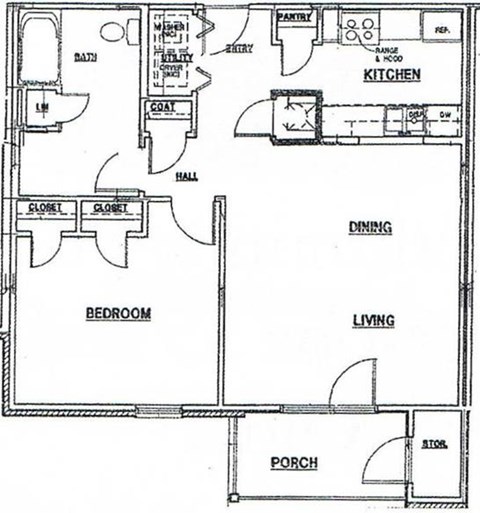 Floor plan for studio