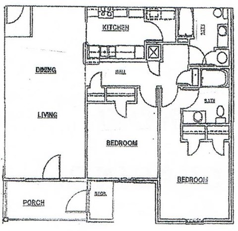 Floor plan for studio