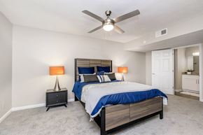Atlanta apartment for rent - Bedroom With Ceiling Fan at 400 Winchester, Atlanta, GA 30339