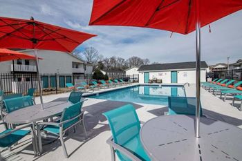 Sparkling swimming pool