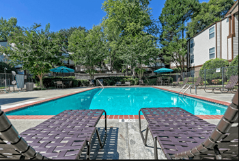 Pool with lounge chairs