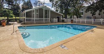 Sparkling swimming pool