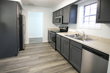 Spacious kitchens