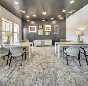Leander apartment for rent - a conference room with tables and chairs