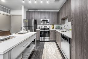 Hyattsville apartment for rent - The Edition unit kitchen with stainless steel appliances