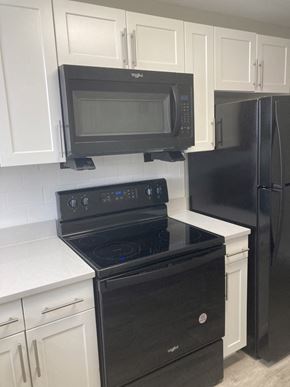 Norristown apartment for rent - Kitchen with black oven