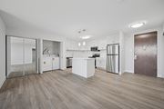 Wyncote apartment for rent - A modern kitchen with white cabinets and stainless steel appliances.