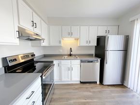 Overland Park apartment for rent - kitchen with stainless steel appliances