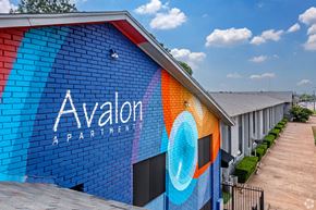Arlington apartment for rent - A colorful building with the words