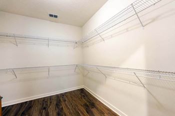 Our apartments have a walk in closet with plenty of room to move around
