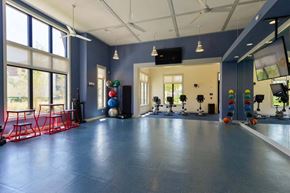 Jacksonville apartment for rent - a room with a bunch of exercise equipment in it  at Cabana Club - Galleria Club, Jacksonville, FL, 32256