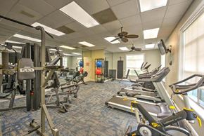 Jacksonville Beach apartment for rent - a room filled with lots of exercise equipment  at Ocean Park, Jacksonville Beach, FL, 32250