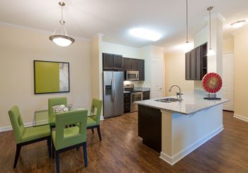 Kitchen and dining area